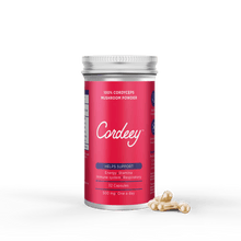 Load image into Gallery viewer, 100% Cordyceps Mushroom Powder 32 capsules - Cordeey
